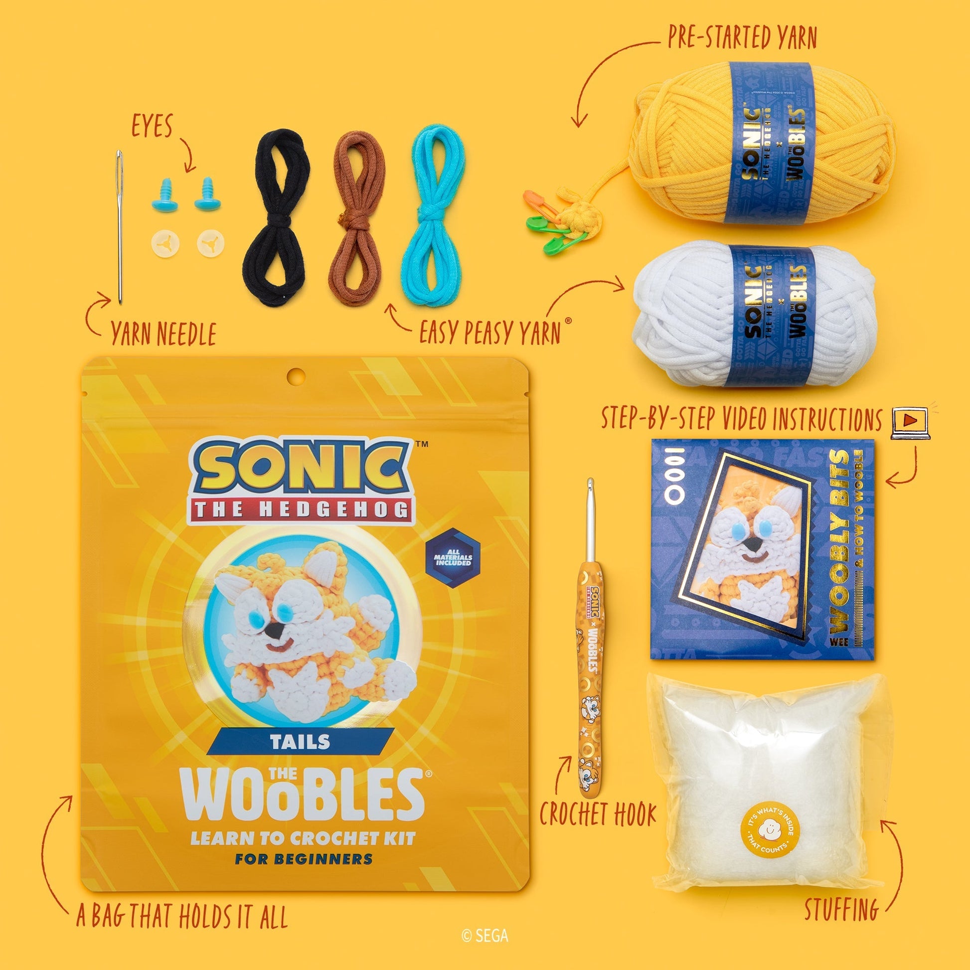 Tails Crochet Kit
