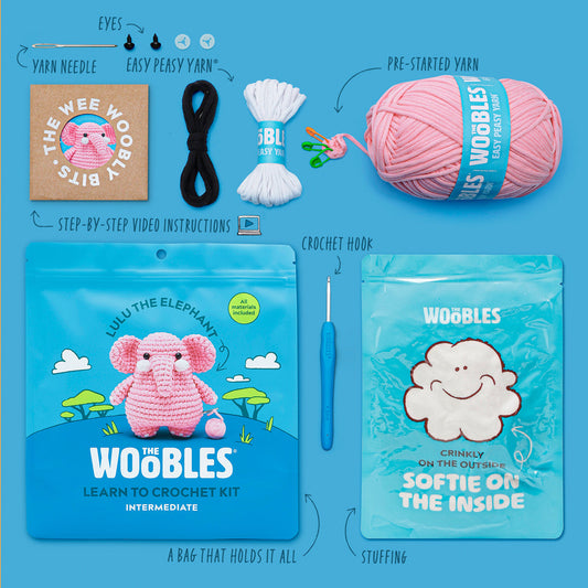 Lulu the Elephant Crochet Kit