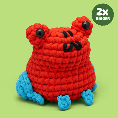 Kurt the Poison Dart Frog Extra Squeezy Crochet kit